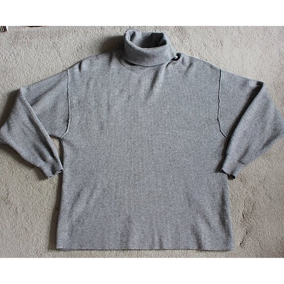 Free People - Softly Structured Turtleneck Tunic in Grey, sz Medium - Picture 6 of 11